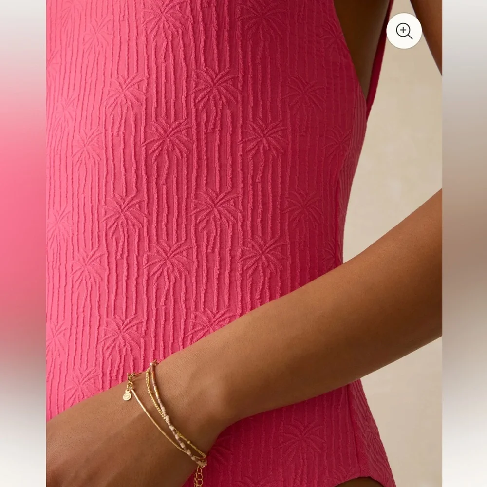 Faherty Pink One-Piece Swimsuit